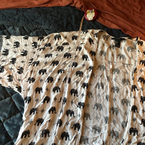 CLEARANCE Bohemian Elephant Paisley Kimono Tunic Top - Picture 5 of 10